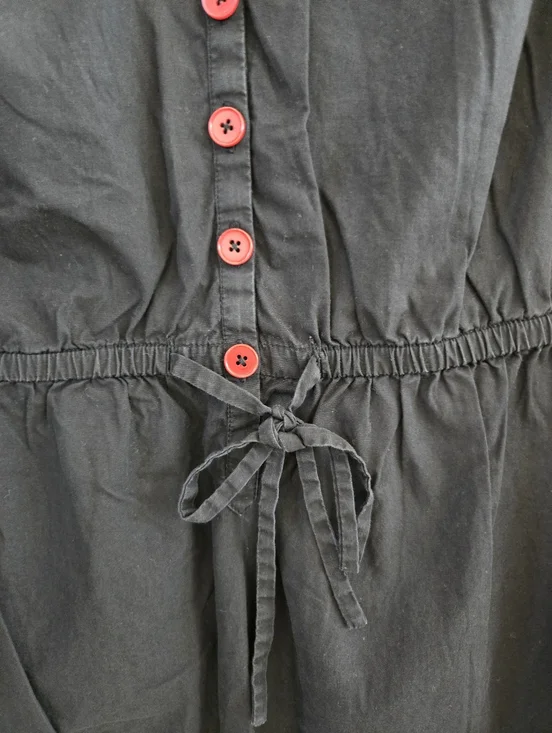 eshakti Black Dress with Embrodered Bird And Floral Design Size 1X-18W - Picture 5 of 9